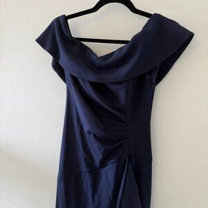 Escape Navy Blue Gown - Petite Hem